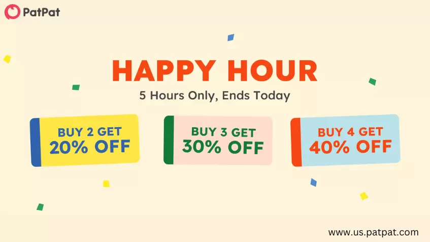 patpat happy hour sale live